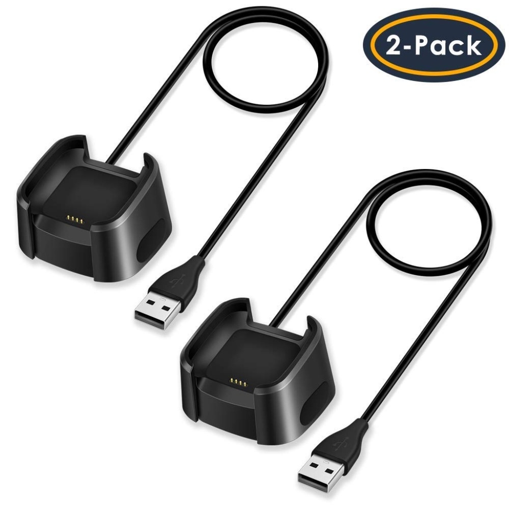 2 Pack Fitbit Versa Replacement Battery Chargers